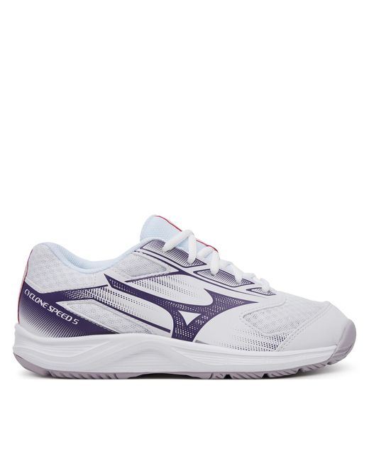 Mizuno White Hallenschuhe Cyclone Speed 5 V1Gc258035