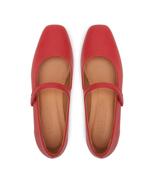 BALAGAN Red Halbschuhe Pass