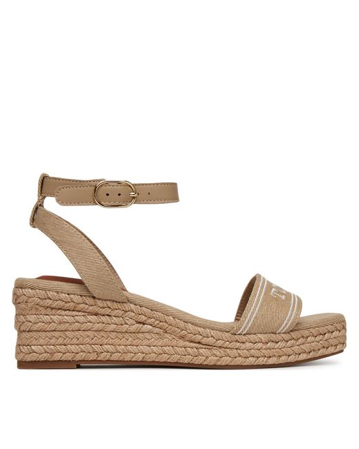 Tommy Hilfiger Natural Espadrilles Espad Mid Wedge Fw0Fw08805