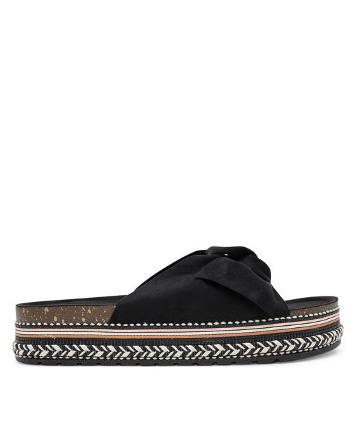 DeeZee Black Pantoletten E2050-3