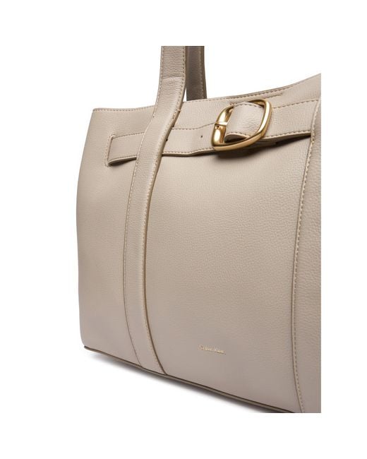 Calvin Klein Natural Handtasche Buckle Medium Tote Lv04F3294G