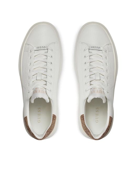 Guess Sneakers Elba Fmpvib Lea12 Weiß in White für Herren
