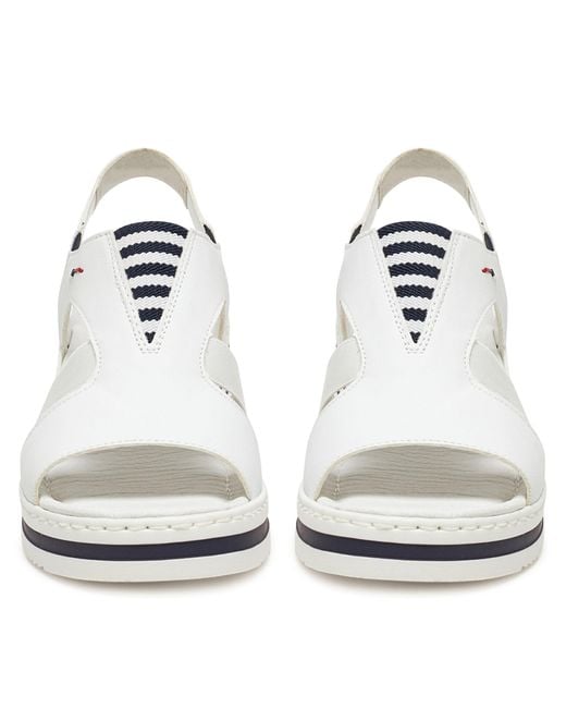 Rieker Damen Sandalen V02Y5-80 in weiß