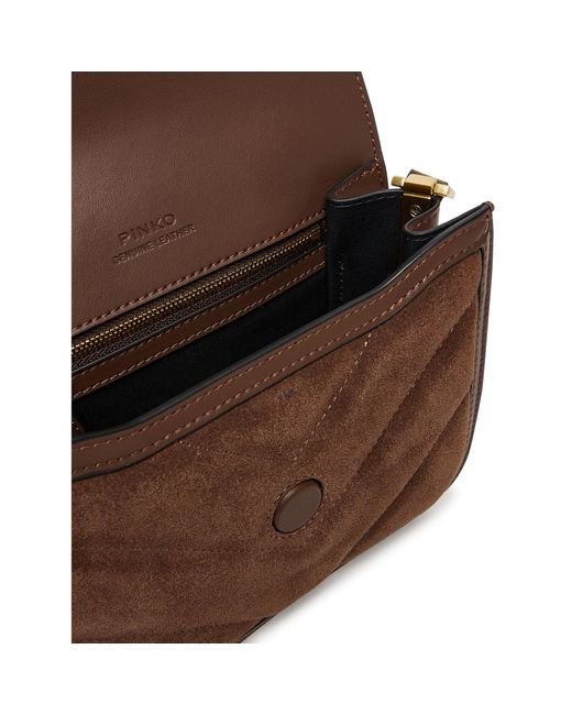 Pinko Brown Handtasche Love Box Bag Fl Mini Ai 25-26 Pltt 104297 A2Jh