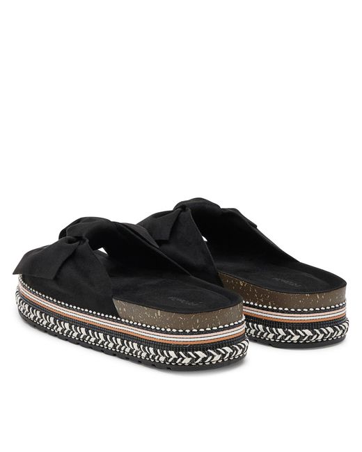 DeeZee Black Pantoletten E2050-3