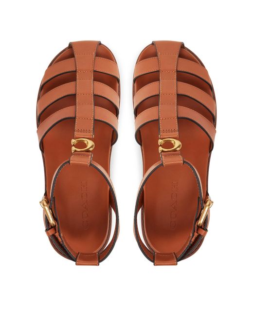 COACH Brown Sandalen Car69