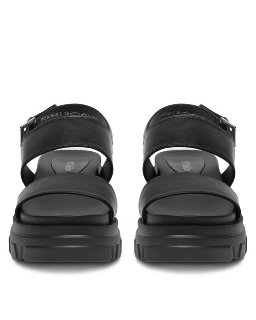 DeeZee Black Sandalen Future Nostalgia Ws87666-3
