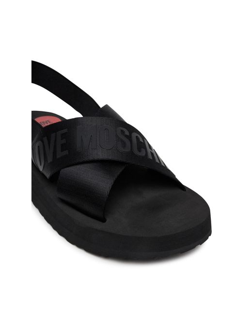 Love Moschino Black Sandalen Ja16214G0Mix4000