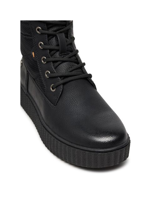 Refresh Black Schnürschuhe 172232