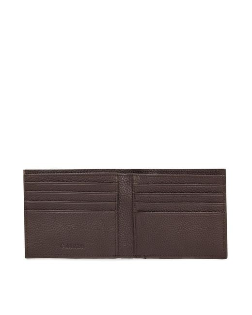 Calvin Klein Große Herren Geldbörse Foil Emboss Ew Bill Fold Lv04D1062G in Brown für Herren