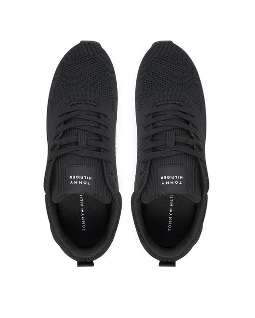 Tommy Hilfiger Sneakers New Runner Eva Corpo Knit Fm0Fm05648 in Black für Herren