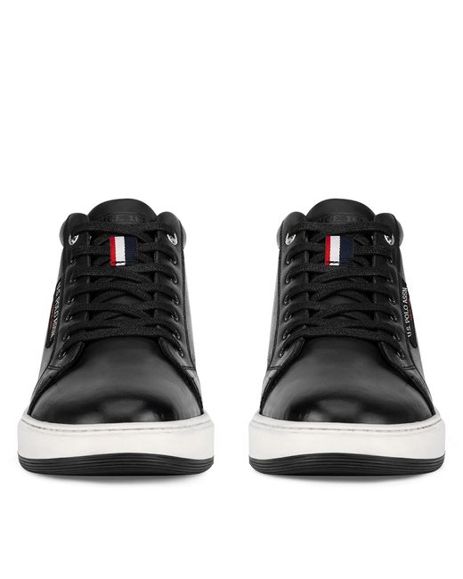 U.S. POLO ASSN. Schnürschuhe Basket001M/Dl1 in Black für Herren