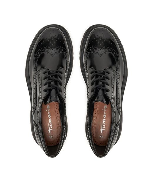 Tamaris Black Oxford Schuhe 1-23619-45