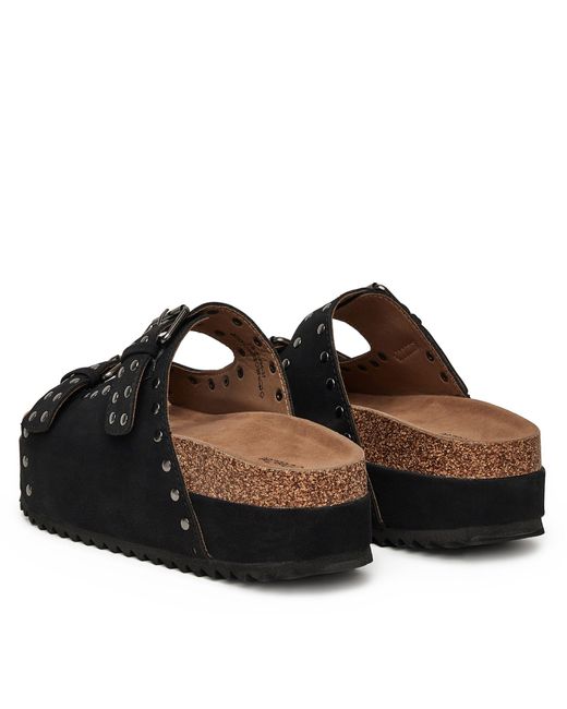 DeeZee Black Pantoletten Lb-P1685