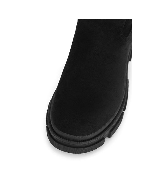 DeeZee Black Overknees Ws0902-01