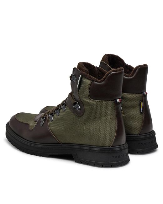 Tommy Hilfiger Schnürschuhe Hilfiger Warm Cordura Mix Boot Fm0Fm05180 in Brown für Herren