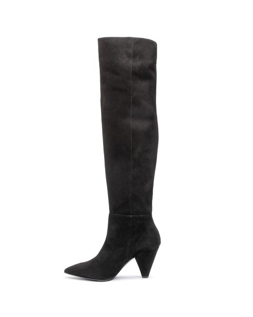 Gino Rossi Black Overknees Savona Dki219-Bm4-4900-9900-0
