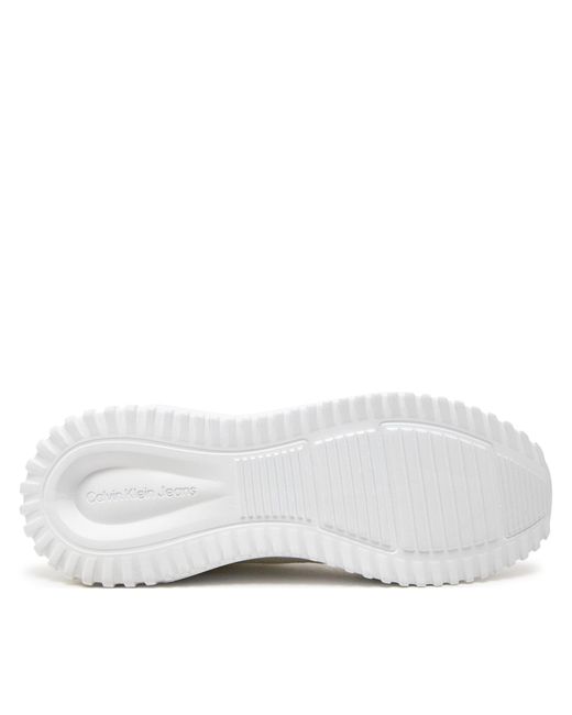 Calvin Klein White Sneakers Eva Runner Low Sock Kt