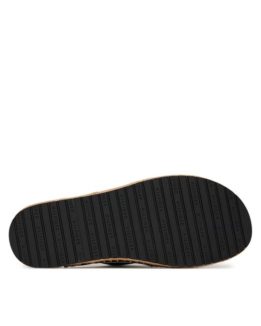Tommy Hilfiger Espadrilles Flex Jutte Hilfiger Lth Sandal Fm0Fm05646 in Black für Herren