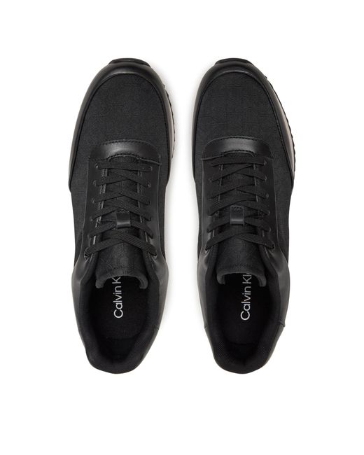 Calvin Klein Black Sneakers Runner Lace Up