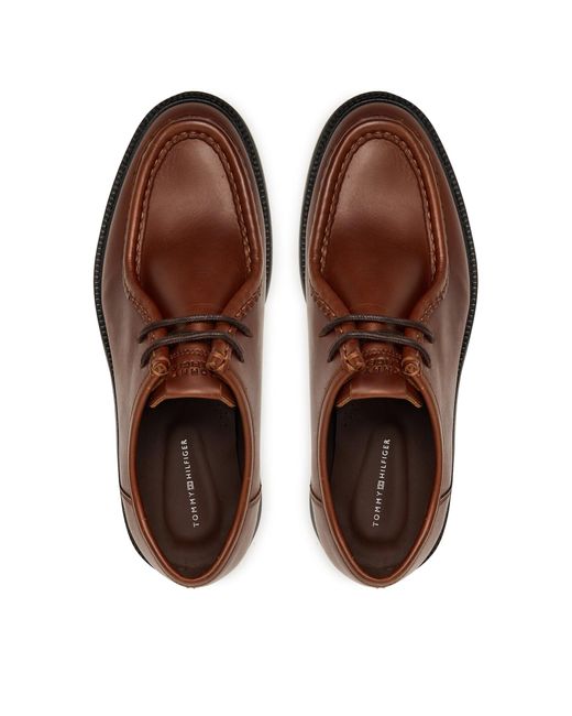 Tommy Hilfiger Halbschuhe Comfort Lwt Moc Toe Fm0Fm05588 in Brown für Herren