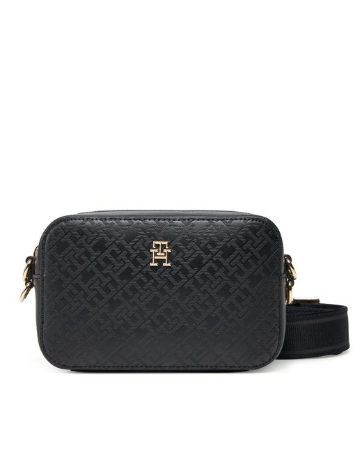 Tommy Hilfiger Black Handtasche Th Distinct Camera Bag Mono Aw0Aw17221