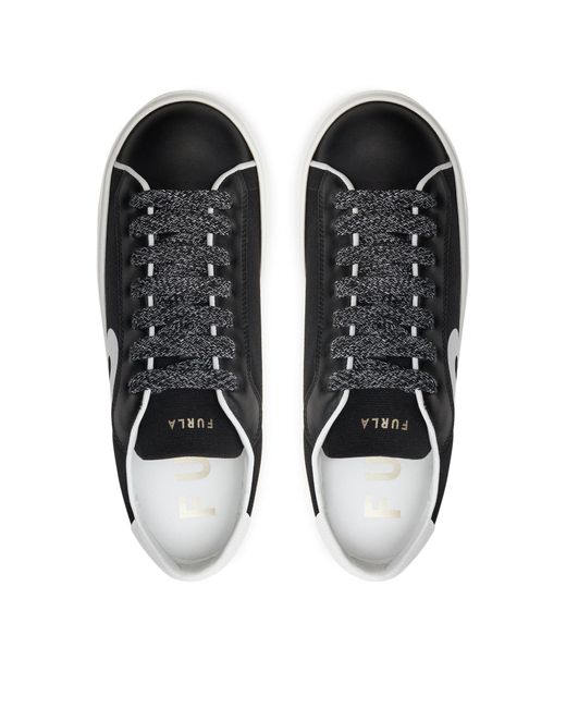 Furla Black Sneakers Joy Lace-Up Sneaker T.20 Yh77Fjo-Bx2903-P1900-44013700 Nero+Talco H