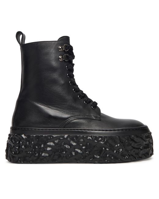 Agl Attilio Giusti Leombruni Black Schnürschuhe Magma High D776510Pgka0761013