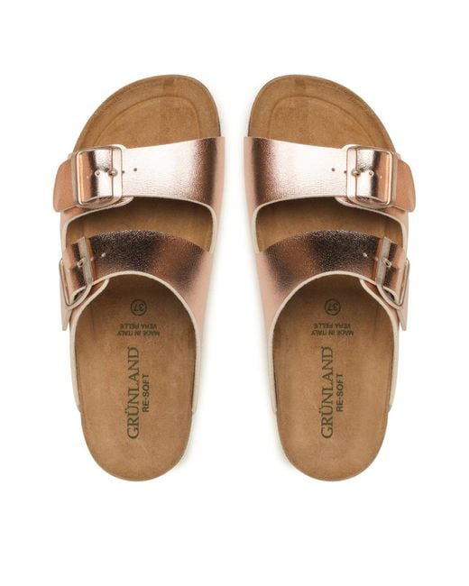 Grünland Brown Pantoletten Hola Cb0972-11 Rame