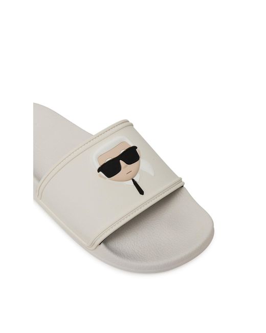 Karl Lagerfeld White Pantoletten Kondo 2.0 Kl80905A