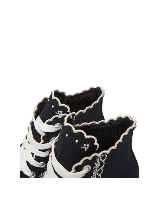 Converse Black Sneakers Aus Stoff Chuck Taylor All Star Wedge A13546C