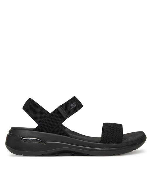Skechers Black Sandalen Go Walk Arch Fit Sandal-Polished 140264/Bbk