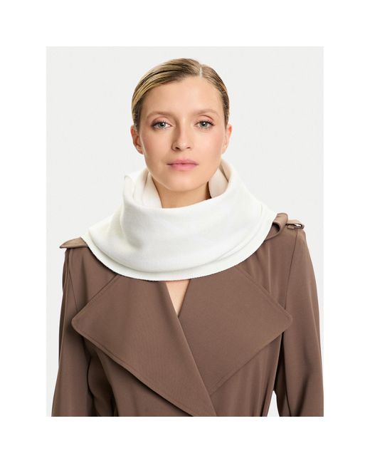 Calvin Klein Natural Schal Emblem Aop Jcq Fine Rib Scarf Lv04D8051G