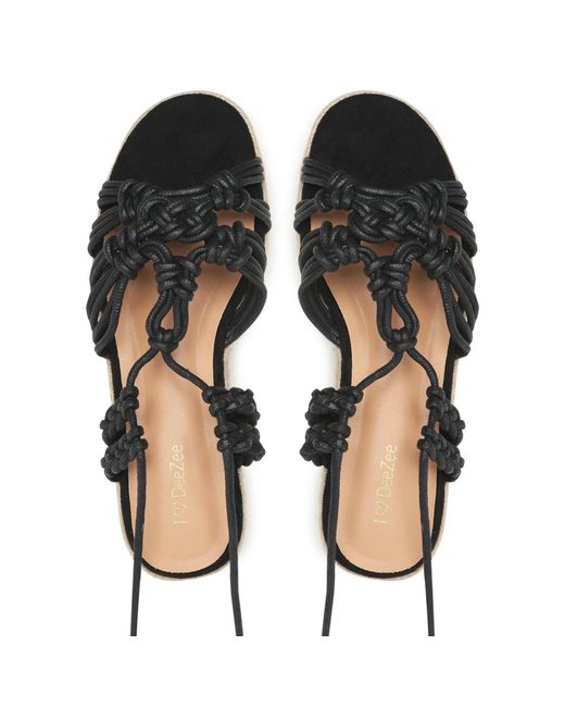 DeeZee Black Espadrilles Rt220681
