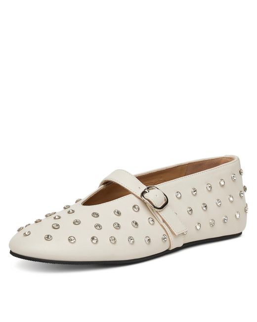 Badura White Ballerinas Nastu-D005-68-5