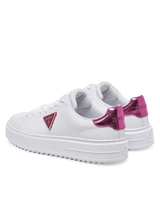 Guess White Sneakers Fljd12 Lea12