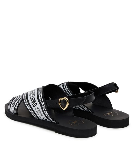 Love Moschino Black Sandalen San Lod Micro20 Ja16142G0Mix200A