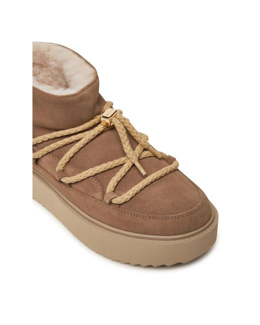 Inuikii Brown Schneeschuhe Classic Low Platform 75204-004