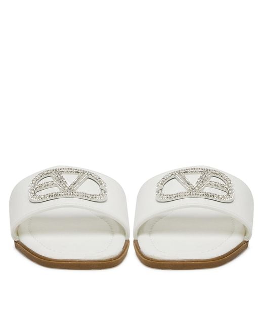 DeeZee White Pantoletten Q877-44