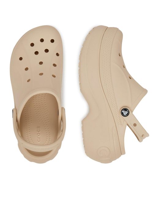 CROCSTM Natural Pantoletten Bella Clog 210062-11S