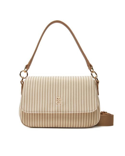 Tommy Hilfiger Natural Handtasche Poppy Summer Conv. Crossover Aw0Aw17166