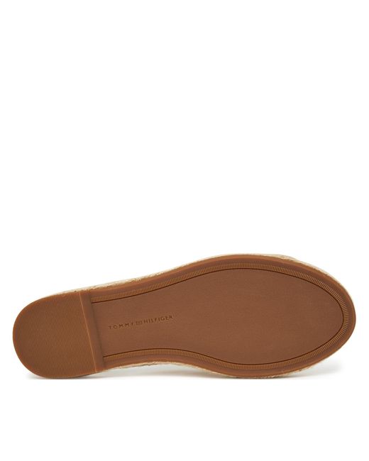 Tommy Hilfiger Natural Espadrilles Satin Espadrille Mule Fw0Fw08502