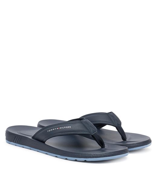 Tommy Hilfiger Zehentrenner Molded Comfort Th Beach Sandal Fm0Fm05508 in Blue für Herren