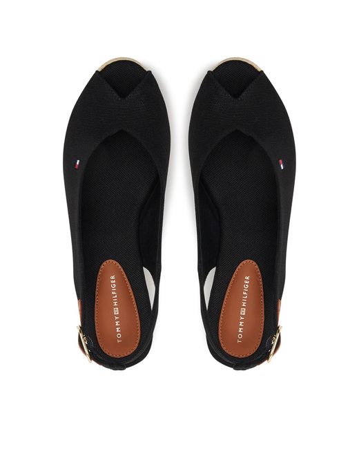 Tommy Hilfiger Blue Espadrilles Flag Mid Wedge Espad Slingback Fw0Fw08595