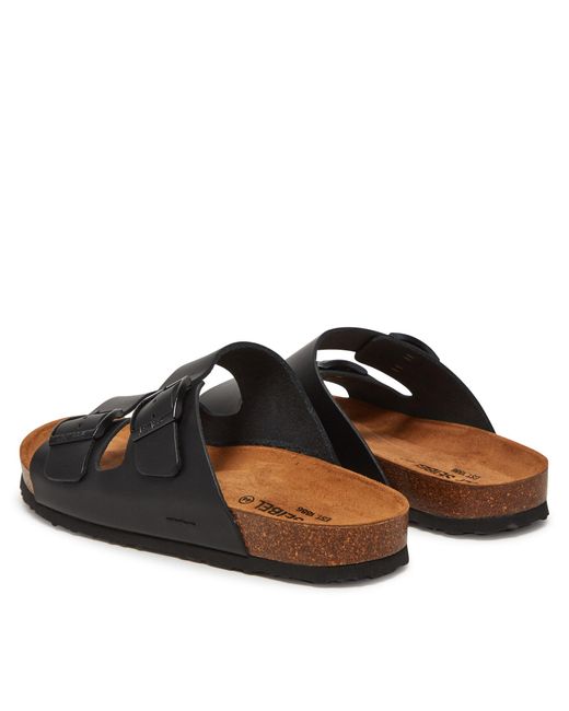 Josef Seibel Pantoletten Josef 01 14301 100 in Black für Herren