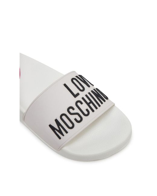 Love Moschino White Pantoletten Ja28052G1Mi14100