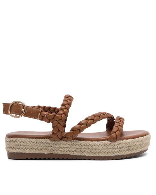 DeeZee Brown Espadrilles E8875-1