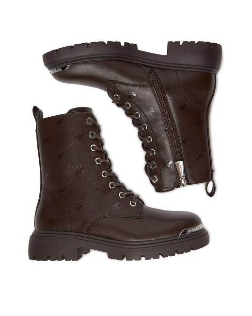 Beverly Hills Polo Club Brown Schnürschuhe Ceo-Hy62382-1