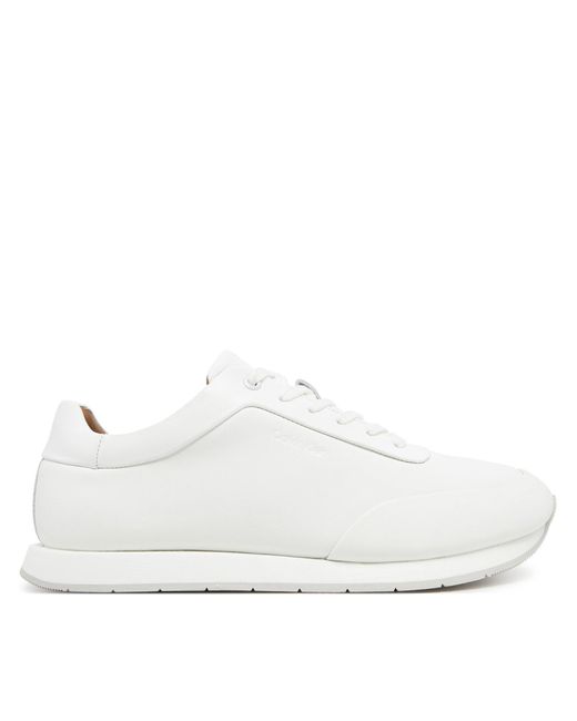 Calvin Klein Sneakers Low Prof Runn Laceup Rubb Lth Hm0Hm01707 in White für Herren