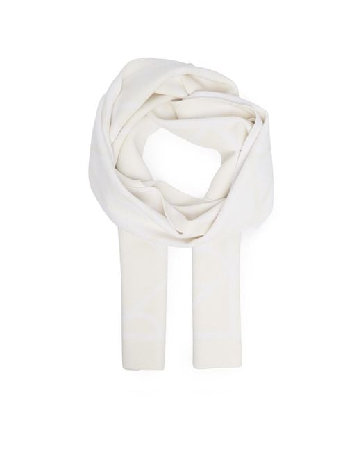 Calvin Klein Natural Schal Emblem Aop Jcq Fine Rib Scarf Lv04D8051G